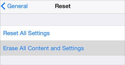 erase all content and settings if the touch screen does not work on your ipad