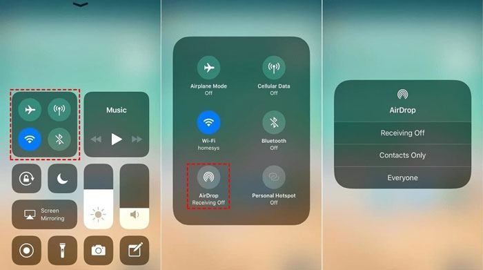 enable airdrop on your ipad