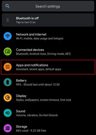 uninstall apps on android to repair the auto shutdown issue