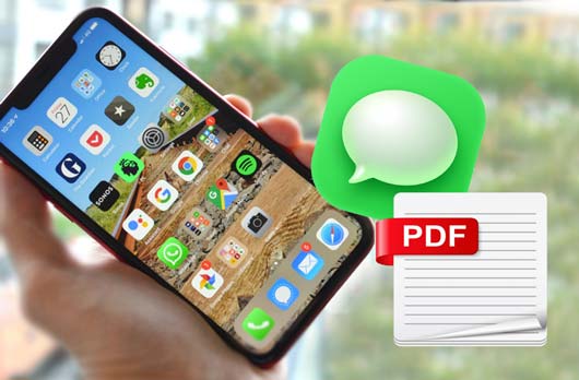 export text messages from iphone to pdf