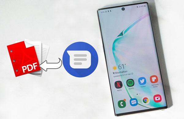 export text messages from android to pdf