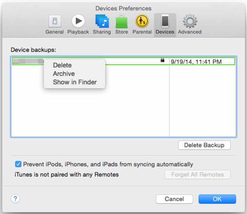 view contents of iphone backup via itunes