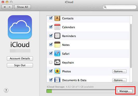 remove a backup from icloud on mac