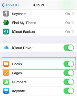 sync ibooks between ipads via icloud drive