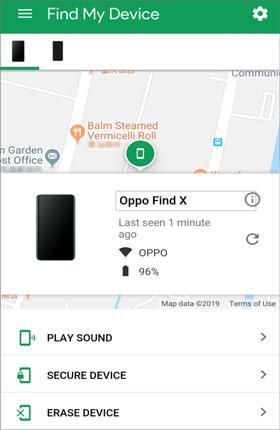 how to do a factory reset on android with find my device