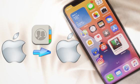 how to transfer contacts from one apple id to another